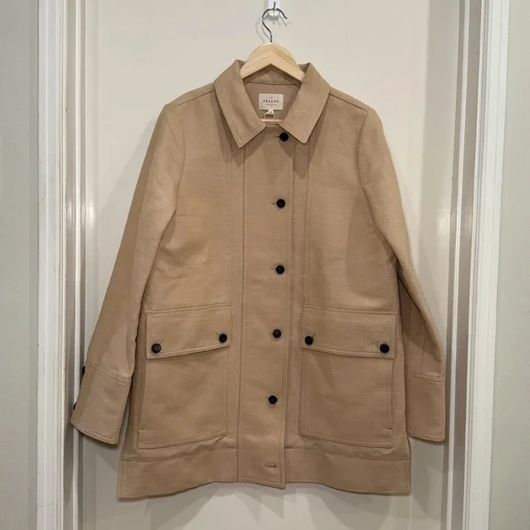 SÉZANE Gabano Coat in Beige sz 40 (US 8) NWT - Picture 4 of 16